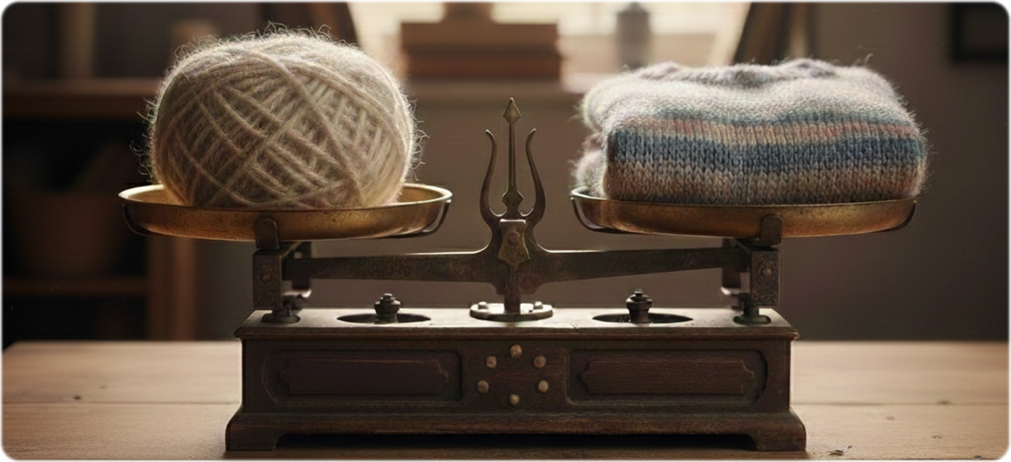 Spotřeba příze – orientační porovnání množství