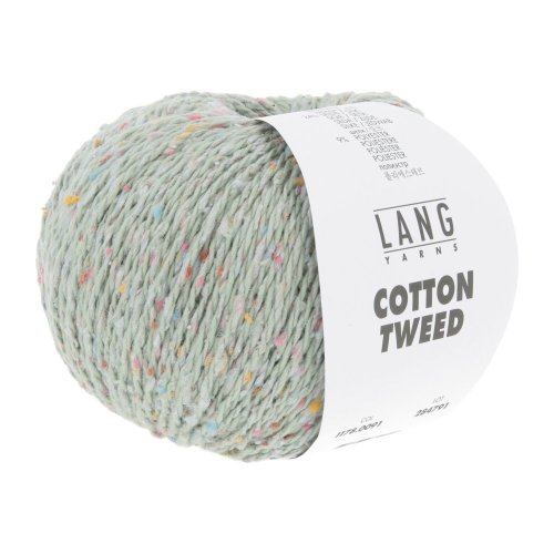 COTTON TWEED - PASTELL GRÜN