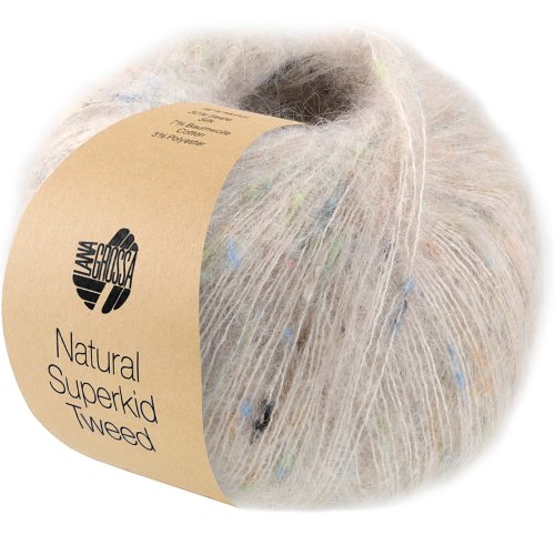 LANA GROSSA Natural Superkid Tweed - Natur 614