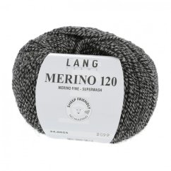MERINO 120 - SCHWARZ/BEIGE MOULINÉ
