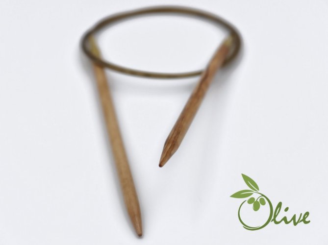 Jehlice kruhové pevné addiNature Olive - olivové dřevo - Addi Jehlice kruhové pevné - olivové dřevo: 6,5mm, 60cm, 319.0665