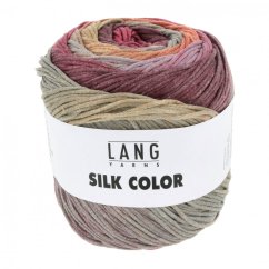SILK COLOR - ORANGE/BORDEAUX/ROT