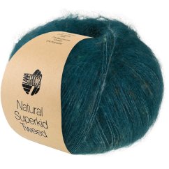 LANA GROSSA Natural Superkid Tweed - Tiefseegrün 634