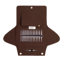 Sada kruhových výměnných zkrácených jehlic addi Click Lace Short