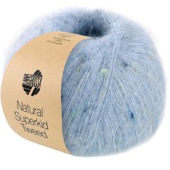 LANA GROSSA Natural Superkid Tweed - Hellblau 618