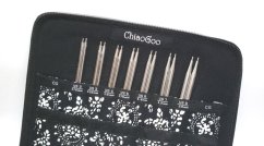 Sada kruhových výměnných jehlic ChiaoGoo Twist RedLace 13cm, Small 2,75 - 5mm  + grip