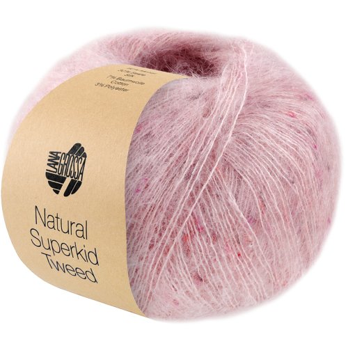 LANA GROSSA Natural Superkid Tweed - Rosé 629