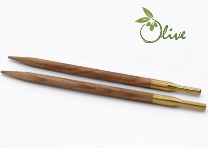 Jehlice kruhové výměnné addiNature Olive - olivové dřevo - Addi Jehlice kruhové výměnné - olivové dřevo: 4mm, 369.0140