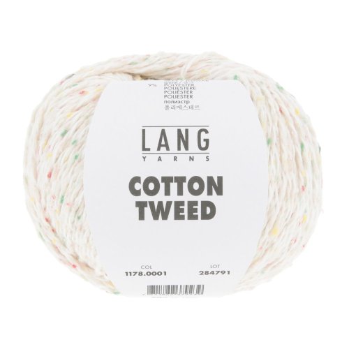 COTTON TWEED - WEISS