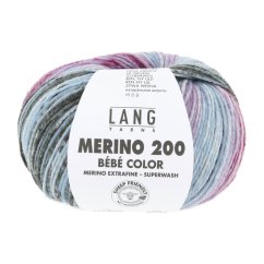 MERINO 200 BÉBÉ COLOR - BLAU/VIOLETT/PFLAUME