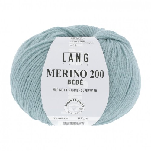 MERINO 200 BÉBÉ - MINT DUNKEL