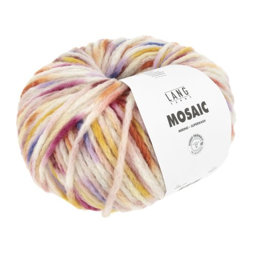 MOSAIC - BORDEAUX/LILA/PINK/GELB