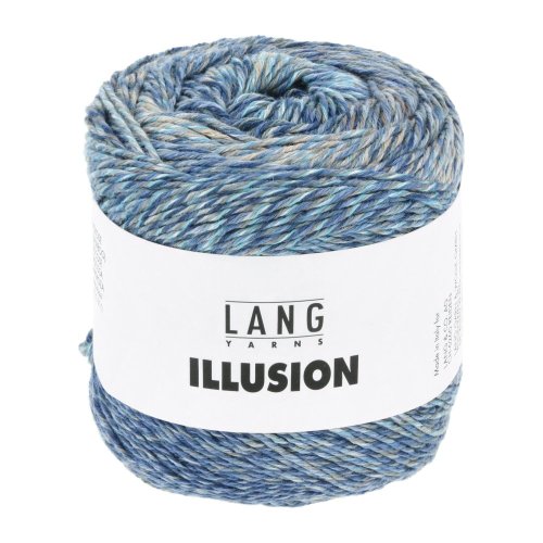 ILLUSION - BLAU/GRAU/BEIGE