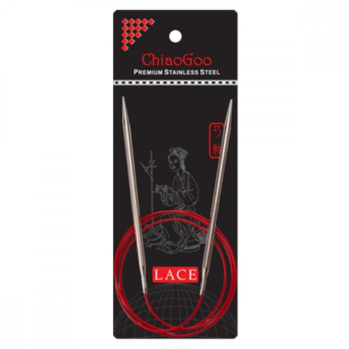 Jehlice kruhové pevné RED Lace ChiaoGoo - Jehlice kruhové pevné: 3mm, 100cm, CHIA-MCRL-L100-T030
