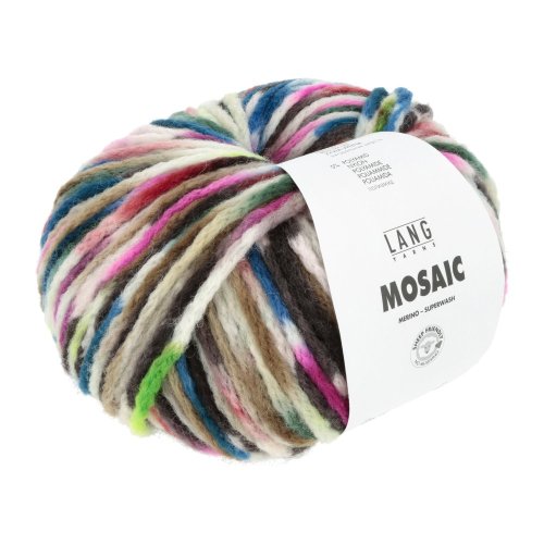 MOSAIC - BLAU/GRÜN/PINK/BRAUN