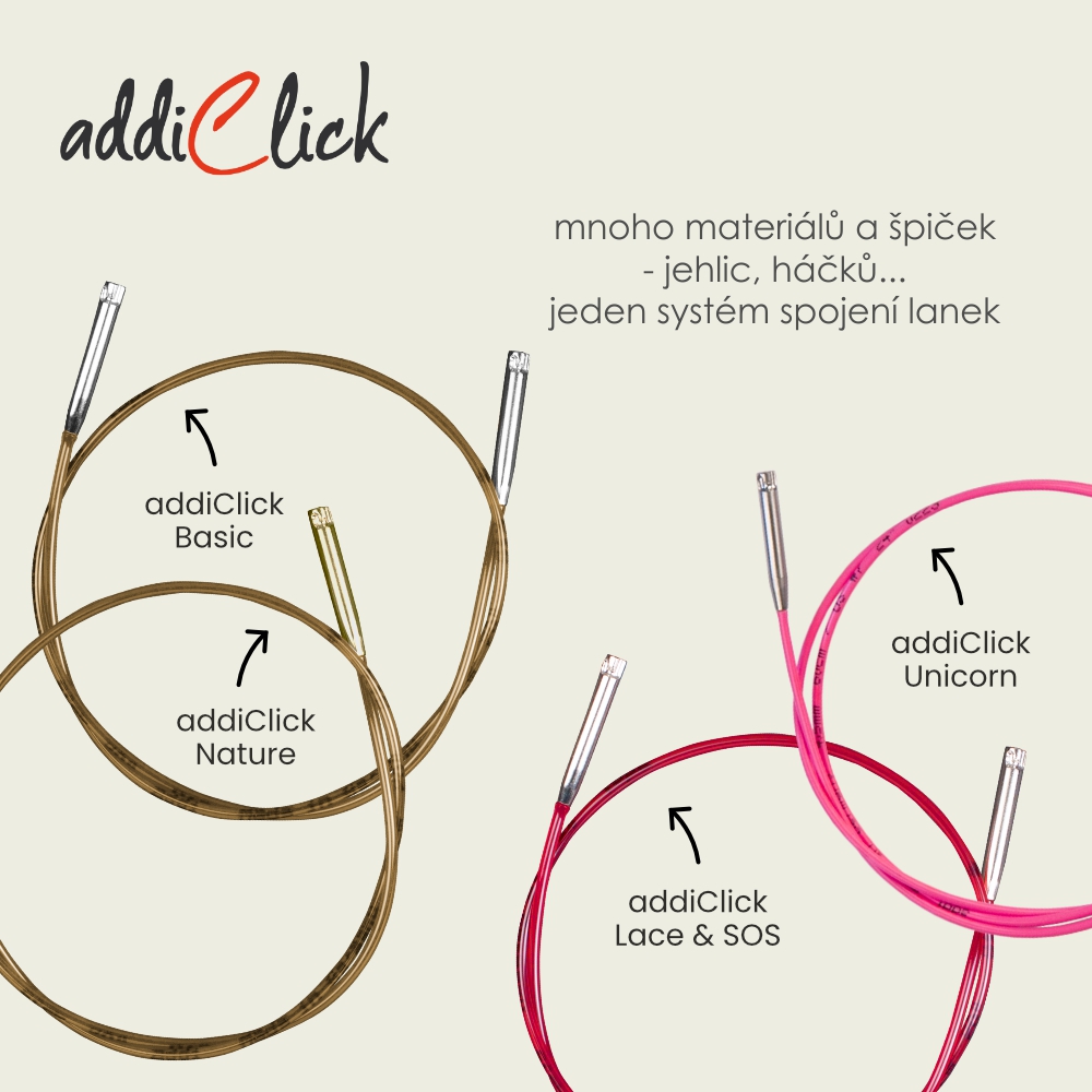 addiClick – systém je stejný u všech addiClick jehlic